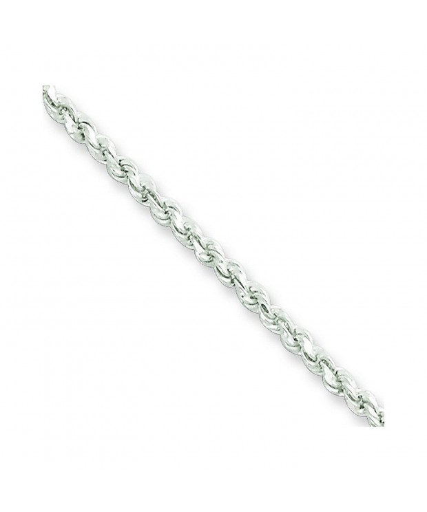 Sterling Silver Adjustable Diamond Cut Anklet