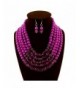 Fashion Multi level Necklace Earrings Jewelry