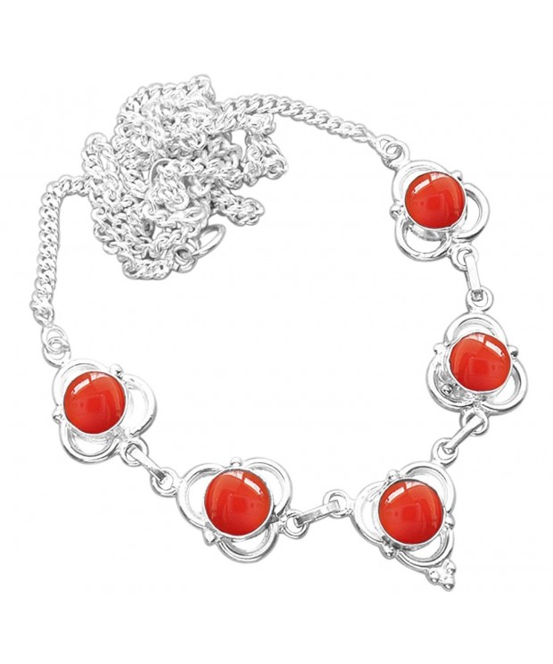 Carnelian 925 Silver Plated Necklace