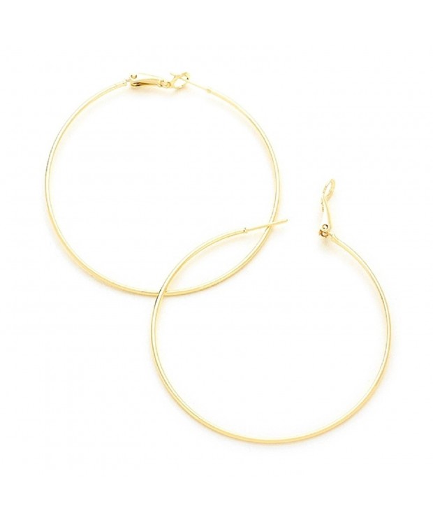 Gold Filled Thin Hoop Earrings