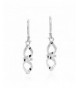 Elaborate Ribbon Sterling Silver Earrings