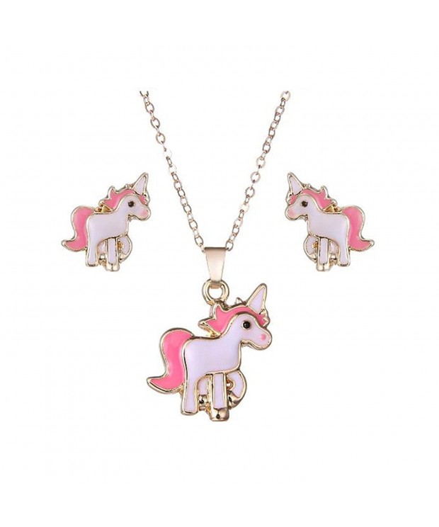 Spiritlele Animals Unicorn Earrings Necklace