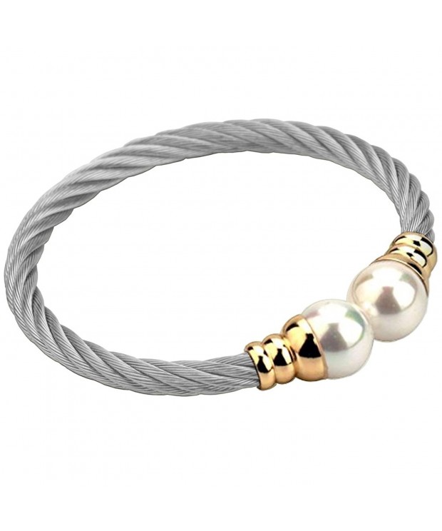 CHRAN Stainless Twisted Bracelet Jewelry