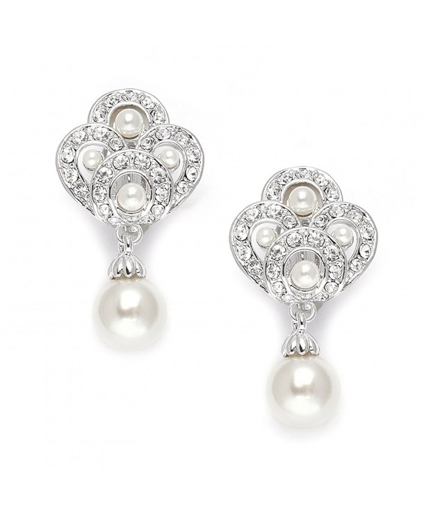 Mariell Vintage Pearl Earrings Weddings