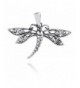 Filigree Dragonfly Sterling Silver Pendant