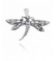 Filigree Dragonfly Sterling Silver Pendant