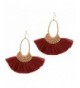 Badu Earrings Handmade Eerrings Burgundy