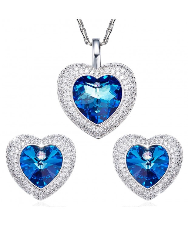 SILYHEART Fashion Necklace Earrings Swarovski