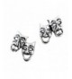 Sterling Silver Comedy Tragedy Earrings