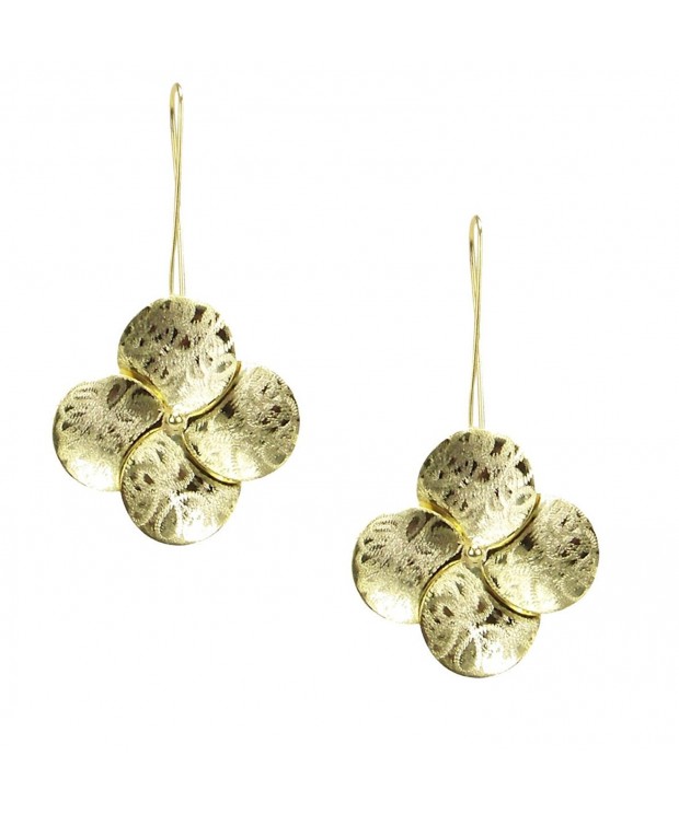 Sheila Fajl Textured Flower Earrings