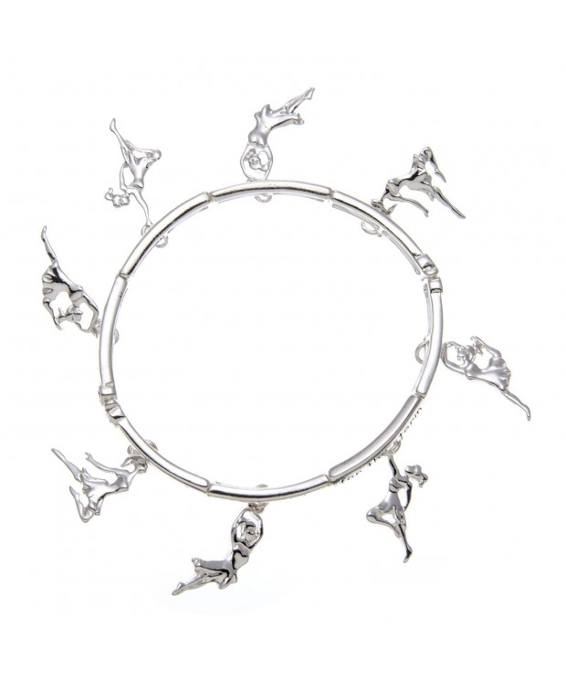 PammyJ Silvertone Inspirational Stretch Bracelet