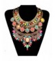 Bewish Vintage Colorful Statement Necklace