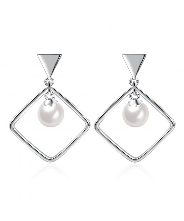 Jasellia Plated Sterling Rhombus Earrings