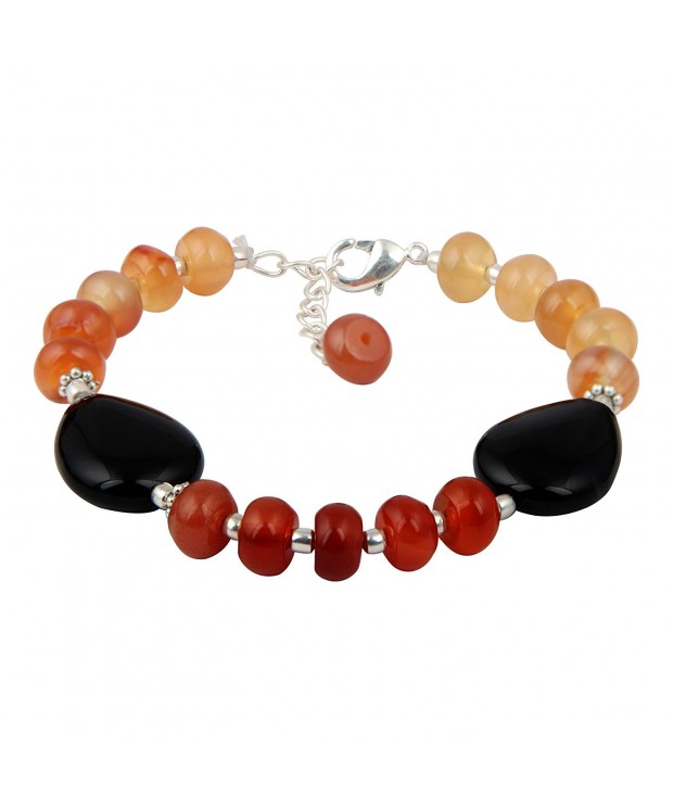 Stunning Carnelian Gemstone Bracelet Jewelry