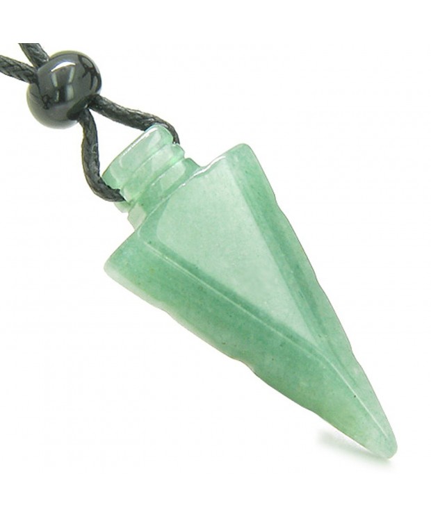 Arrowhead Amulet Crystal Pendant Necklace