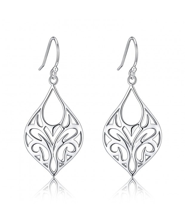 Polished Sterling Filigree Butterfly Earrings