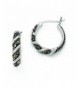 Sterling Silver Swirl Marcasite Earrings