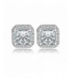 Womens Sparking Zirconia Platinum Earings