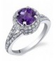 Majestic Sensation Amethyst Sterling Rhodium