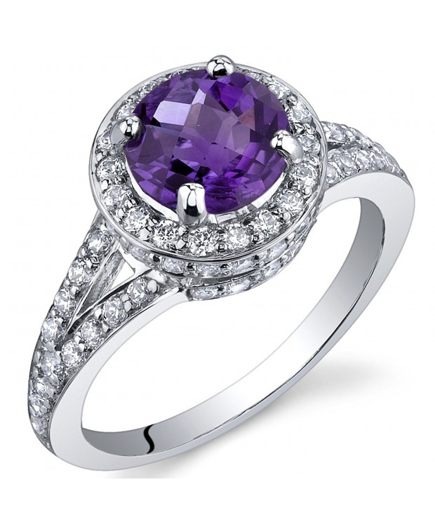 Majestic Sensation Amethyst Sterling Rhodium