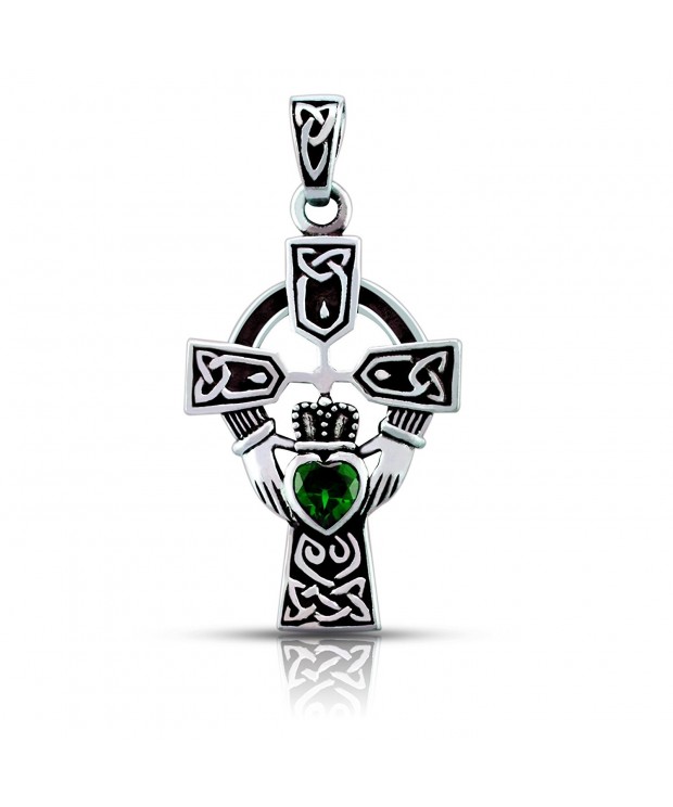 WithLoveSilver Sterling Silver Claddagh Pendant