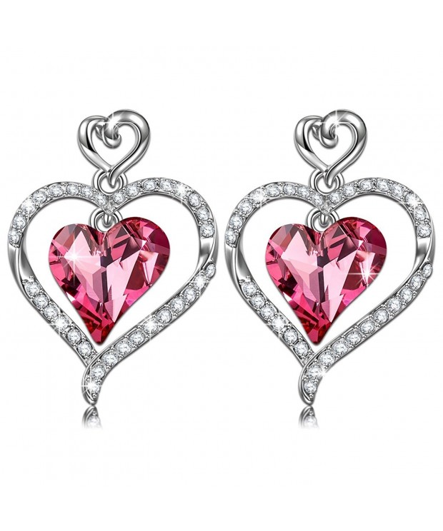 LadyColour Earrings Swarovski Anniversary Girlfriend