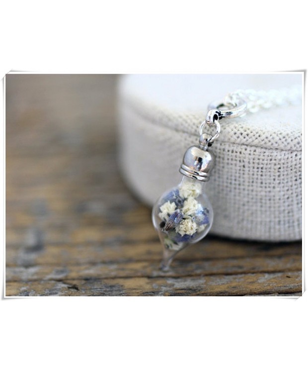 sea maidenGypsophila Lavender Dried Gypsophila Necklace