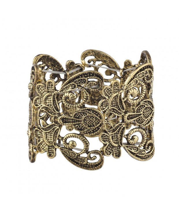 Lux Accessories filigree Stretch Bracelet