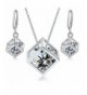 Zirconia Austrian Crystals Necklace Earrings