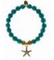 EvaDane Turquoise Gemstone Starfish Bracelet