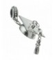 Sterling Silver Graduation European Dangle