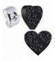 Body Candy Ebony Glitter Earrings