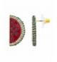 Lux Accessories Goldtone Watermelon Earrings