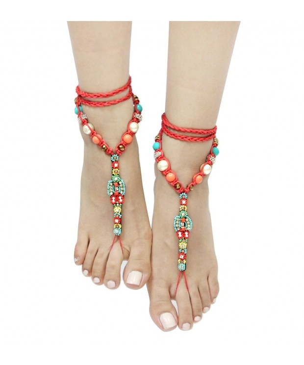 Bohemian Style Seed Barefoot Sandals