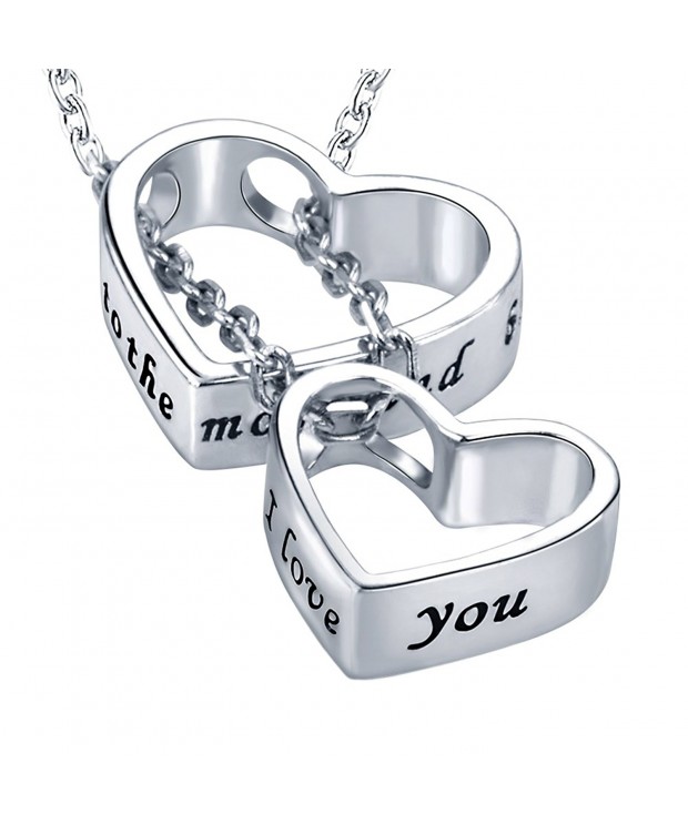 Apotie Engraving Sterling Necklaces Girlfriend