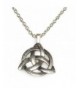 Celtic Triangle Silver Pendant Necklace