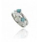 Oxidized Sterling Silver Larimar Gemstone