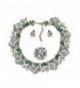 Houda Crystal Necklace Earrings Jewelry
