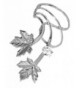 Maple Rhodium Silver Ear Earring