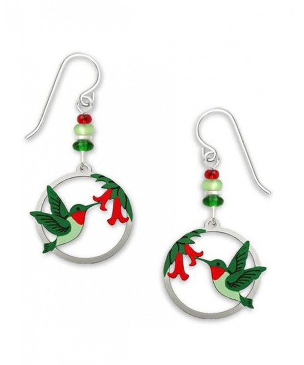 Hummingbirds Circular Earrings Sienna Sky