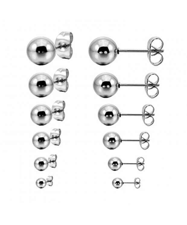 Unisex Ball Stud Earrings Jewelry