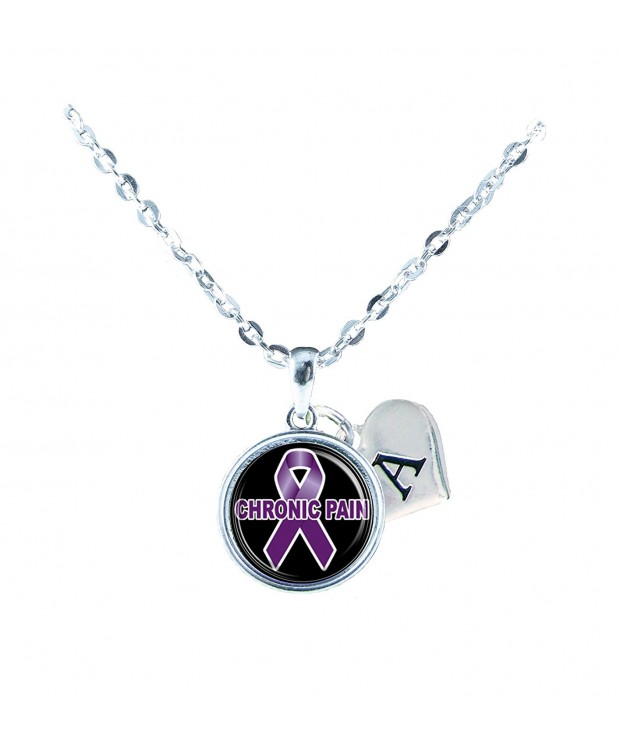 Chronic Awareness Necklace Jewelry Initial