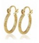 Shine Jewelry Patterned Huggies Earrings
