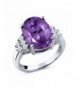 Sterling Silver Purple Amethyst Gemstone