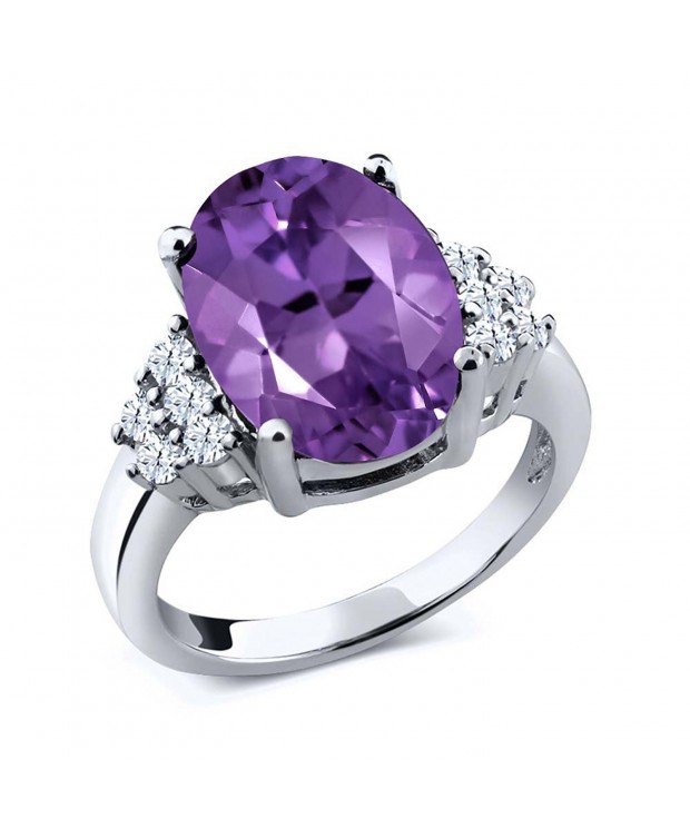 Sterling Silver Purple Amethyst Gemstone