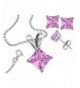 Sterling Silver Princess Pendant Earring