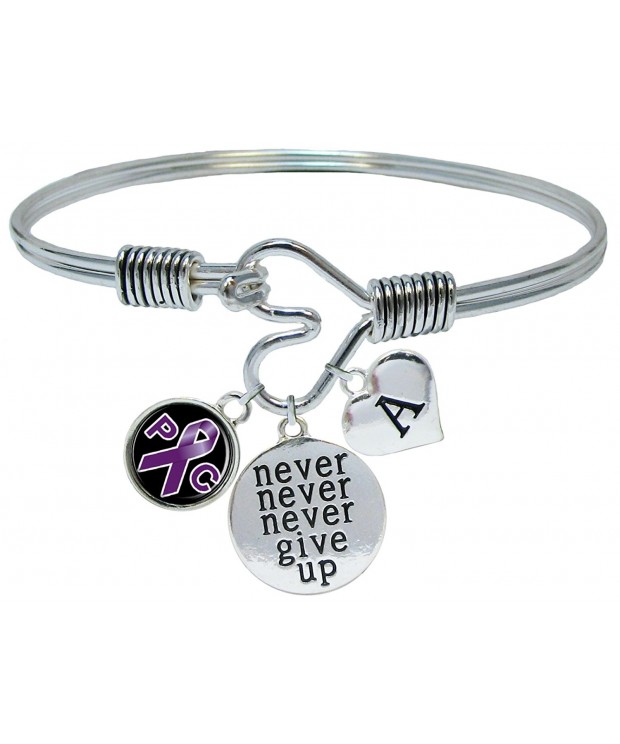 Custom Pancreatic Awareness Bracelet Initial