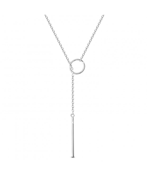 TINYSAND Sterling Feminine Dangling Y shaped