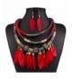 XY Fancy Feather Necklace Statement