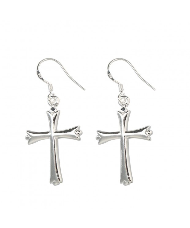 silver plated earings special cross